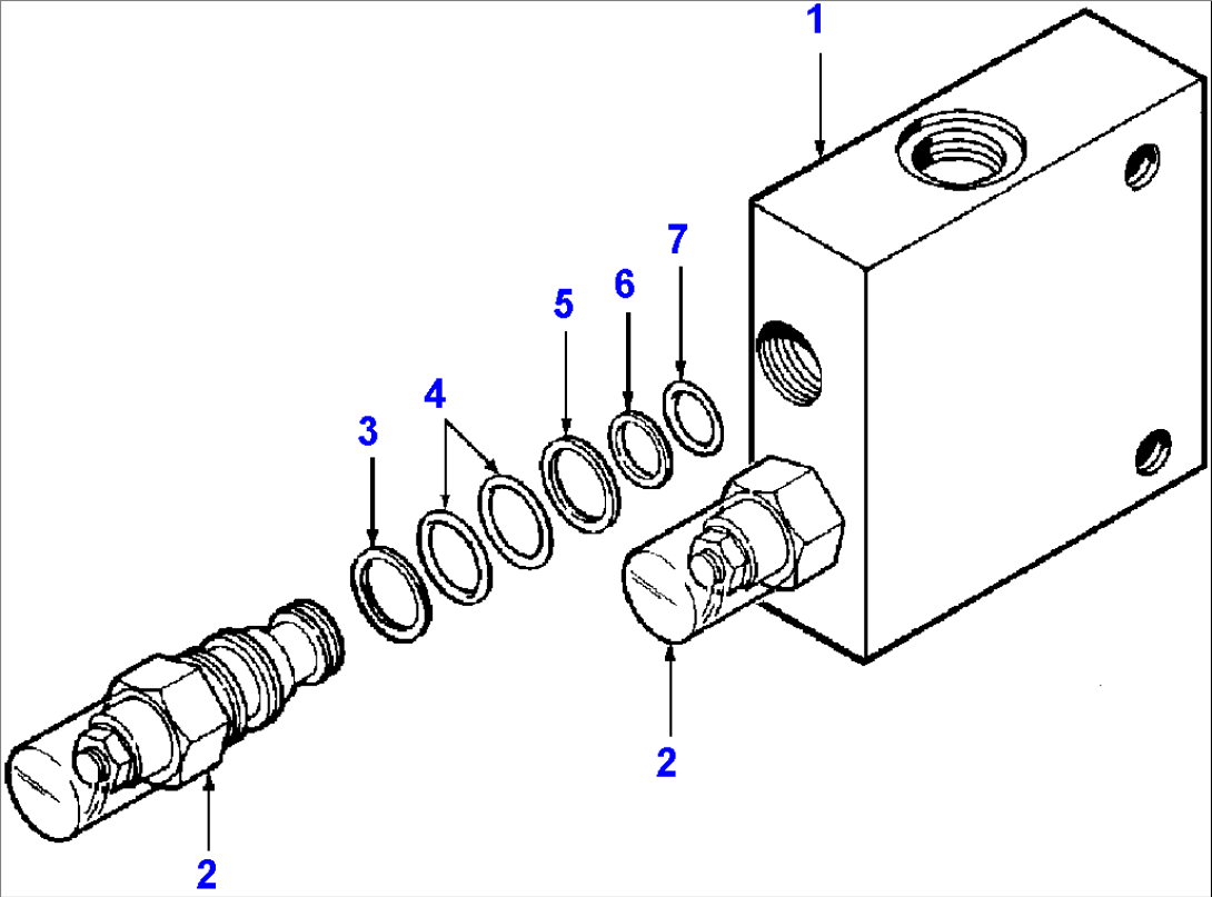 DUAL COUNTERBALANCE VALVE ARTICULATION & DRAWBAR SHIFT