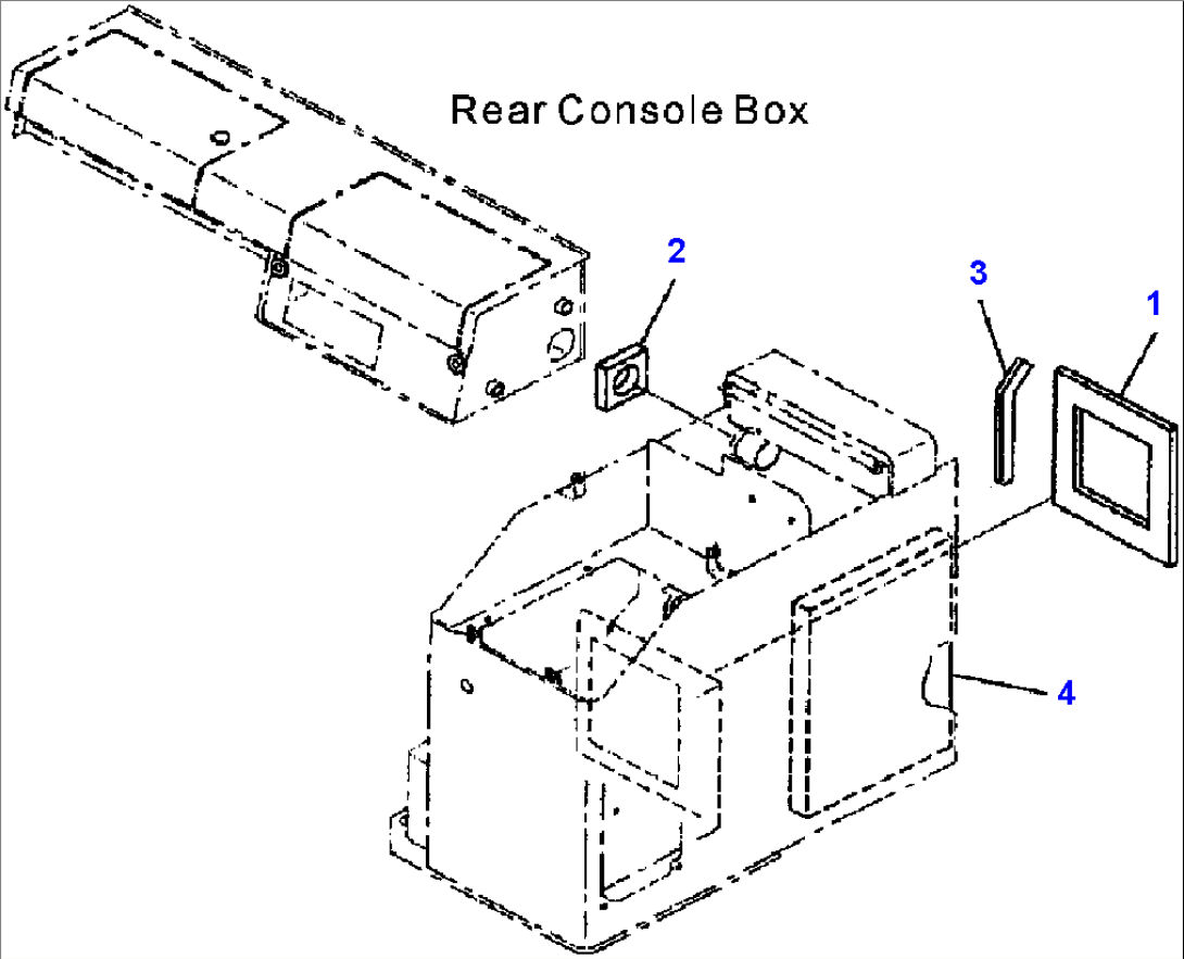 K0715-03A0 AIR CONDITIONER CONSOLE BOX RELATED PARTS