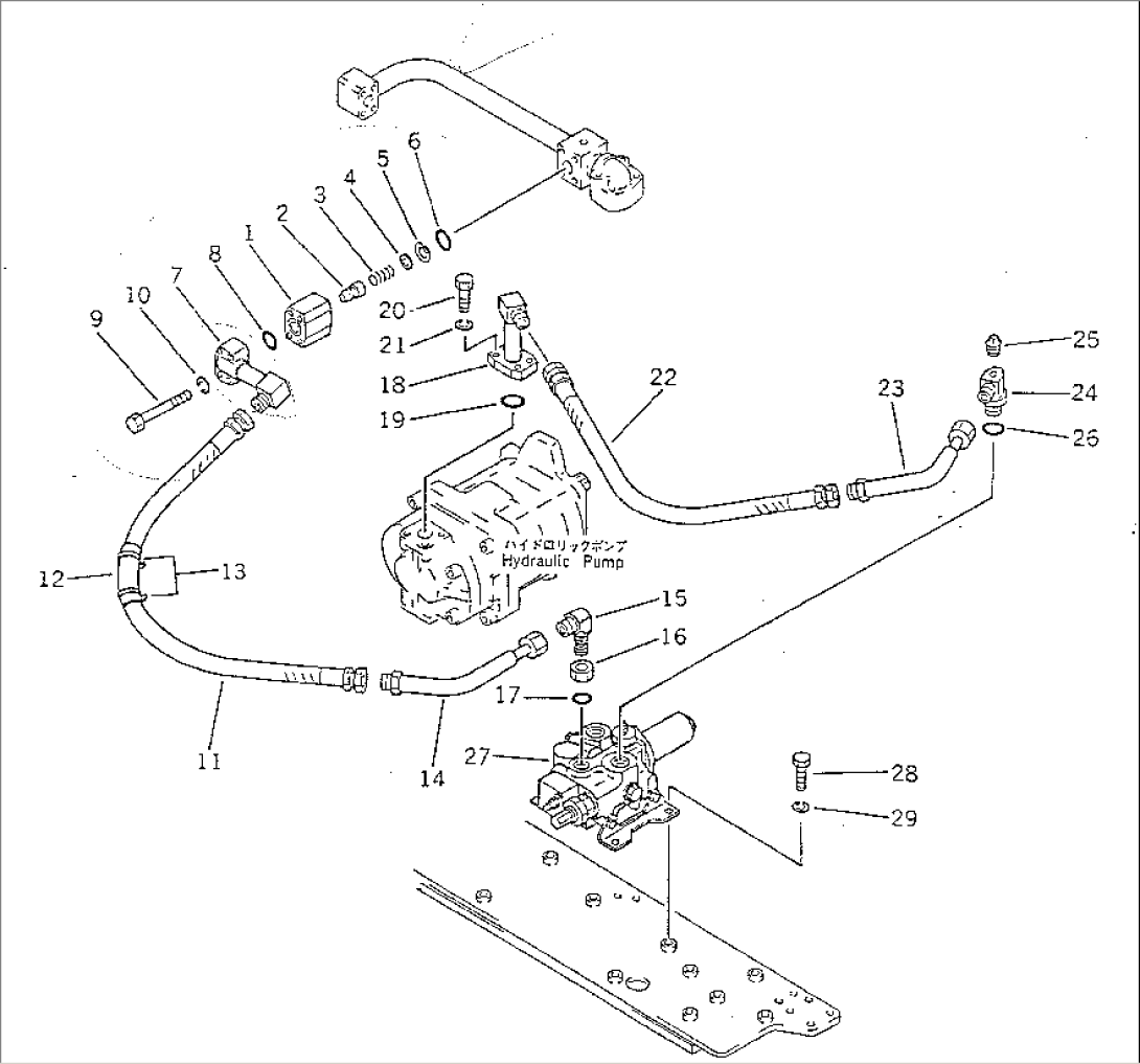 HYDRAULIC OIL PIPING (VALVE TO VALVE)