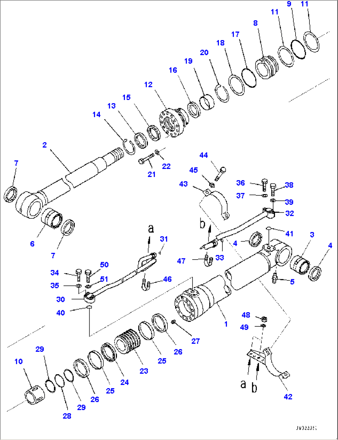 Boom Cylinder, L.H. (#35001-)