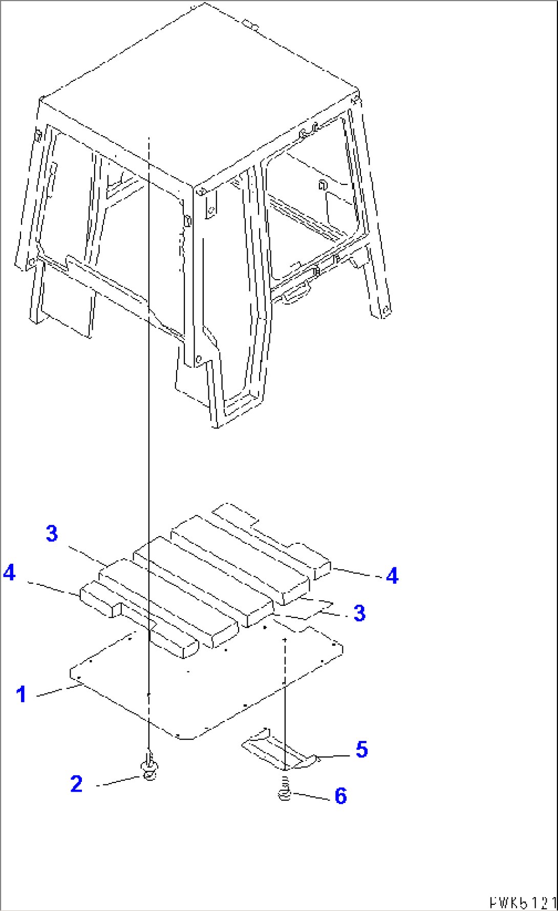 STEEL CAB (ROOF LINING)