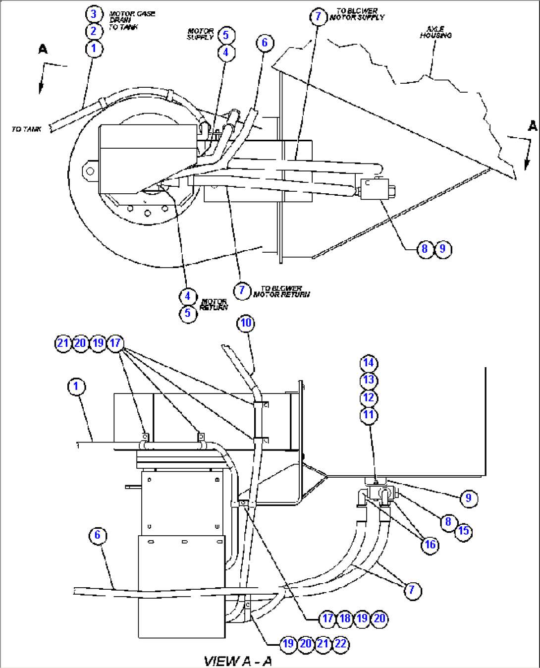 AUXILIARY BLOWER PIPING - TROLLEY