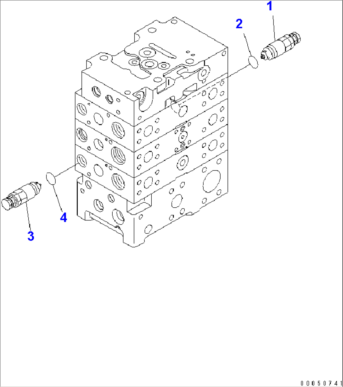 MAIN VALVE (2-SPOOL) (ECSS LESS) (5/8)(#85001-)