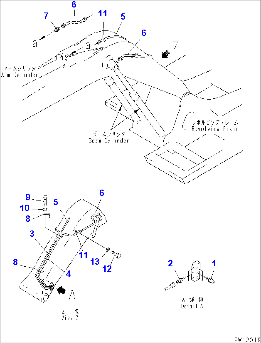 WORK EQUIPMENT LUBRICATION (BOOM SIDE)