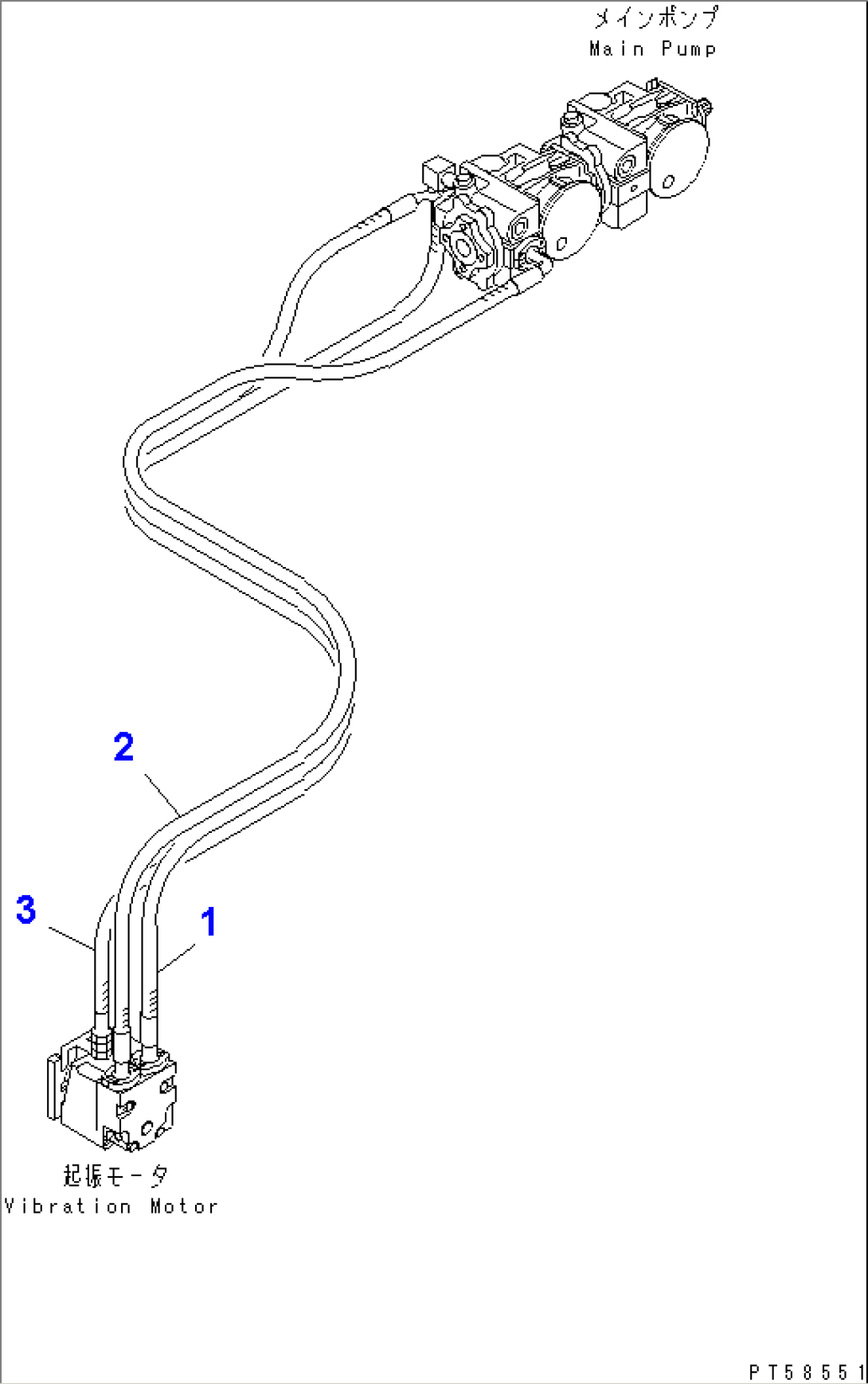 WORK EQUIPMENT HOSE (VIBRATION MOTOR HOSE)