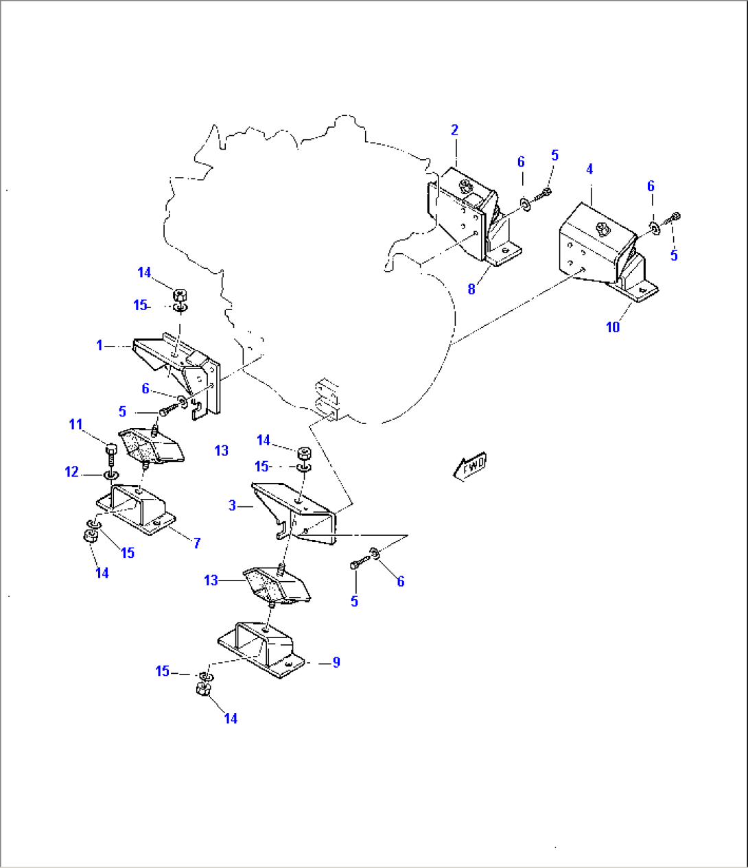 ENGINE MOUNTING PARTS