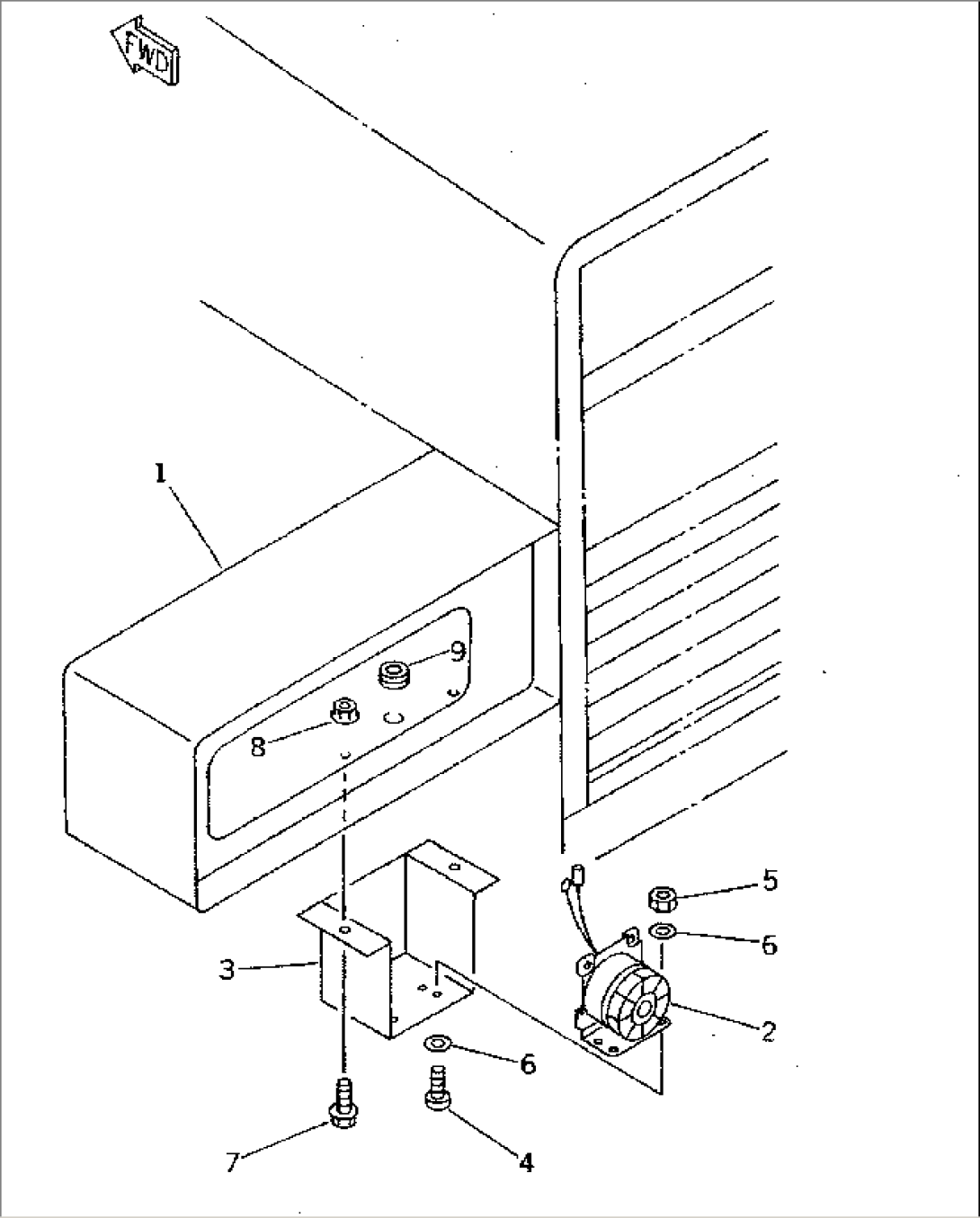BACK-UP BUZZER(#12001-)