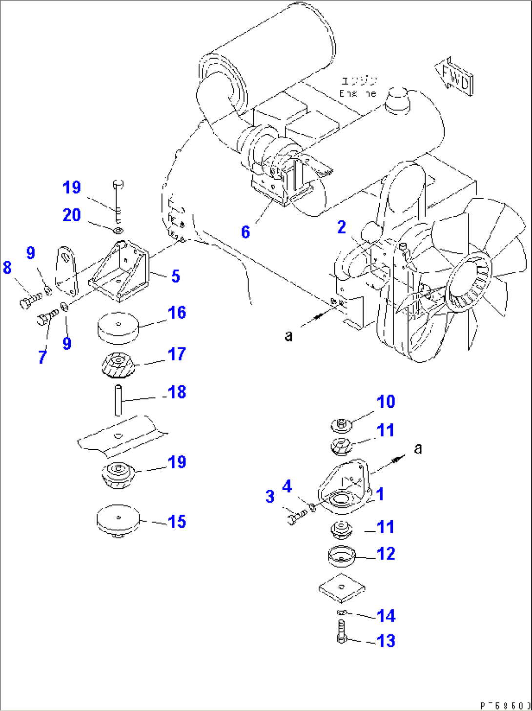 ENGINE MOUNTING PARTS