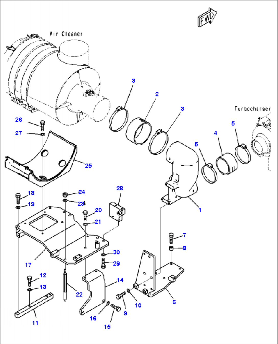 B0210-01A0 AIR CLEANER MOUNTING