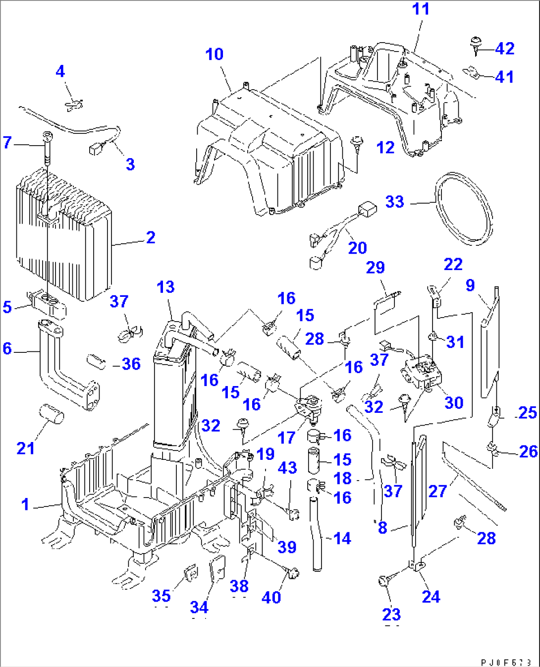 AIR CONDITIONER COOLING ASSEMBLY