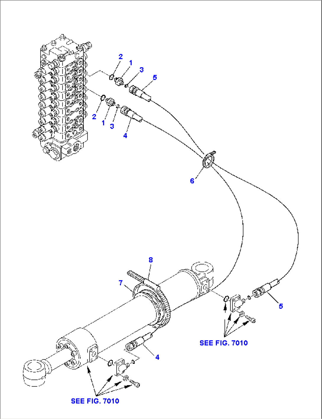 HYDRAULIC PIPING (BOOM SWING LINE)