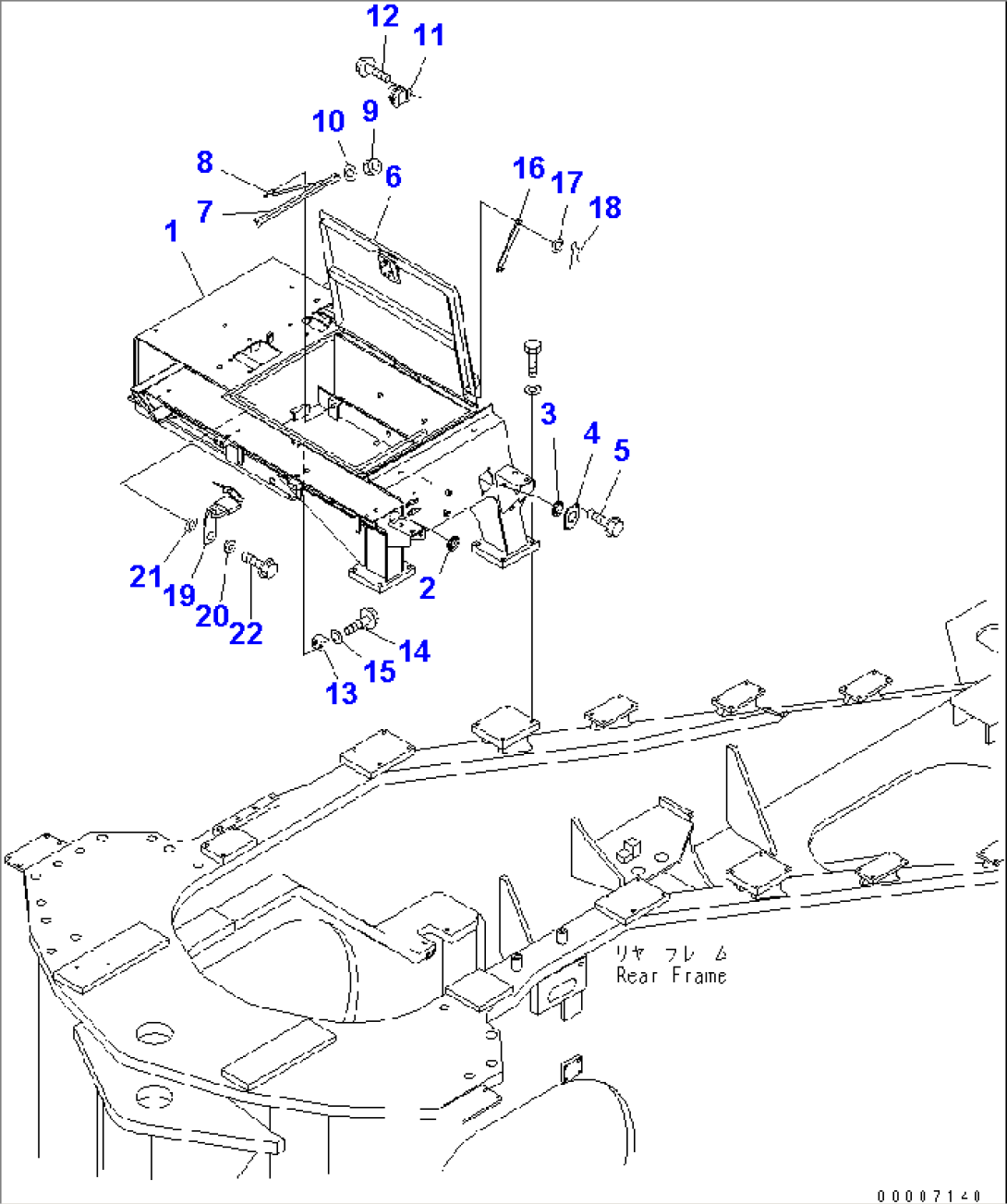 BATTERY BOX (R.H.) (BATTERY MOUNTING PARTS) (RIO TINTO SPEC.)(#50084-)