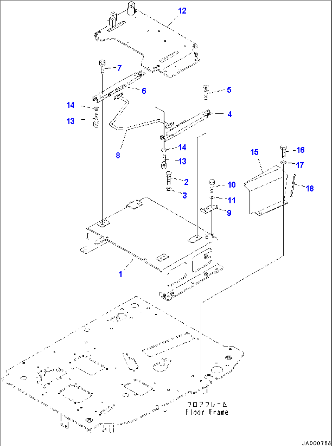 Floor Frame, Floor, Base (#5187-)