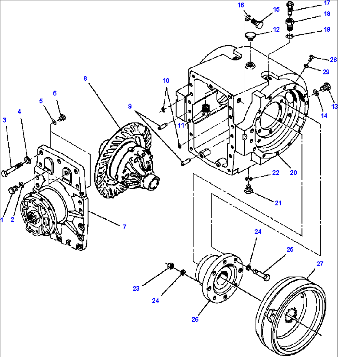 LOCK/UNLOCK DIFFERENTIAL CASE ASSEMBLY