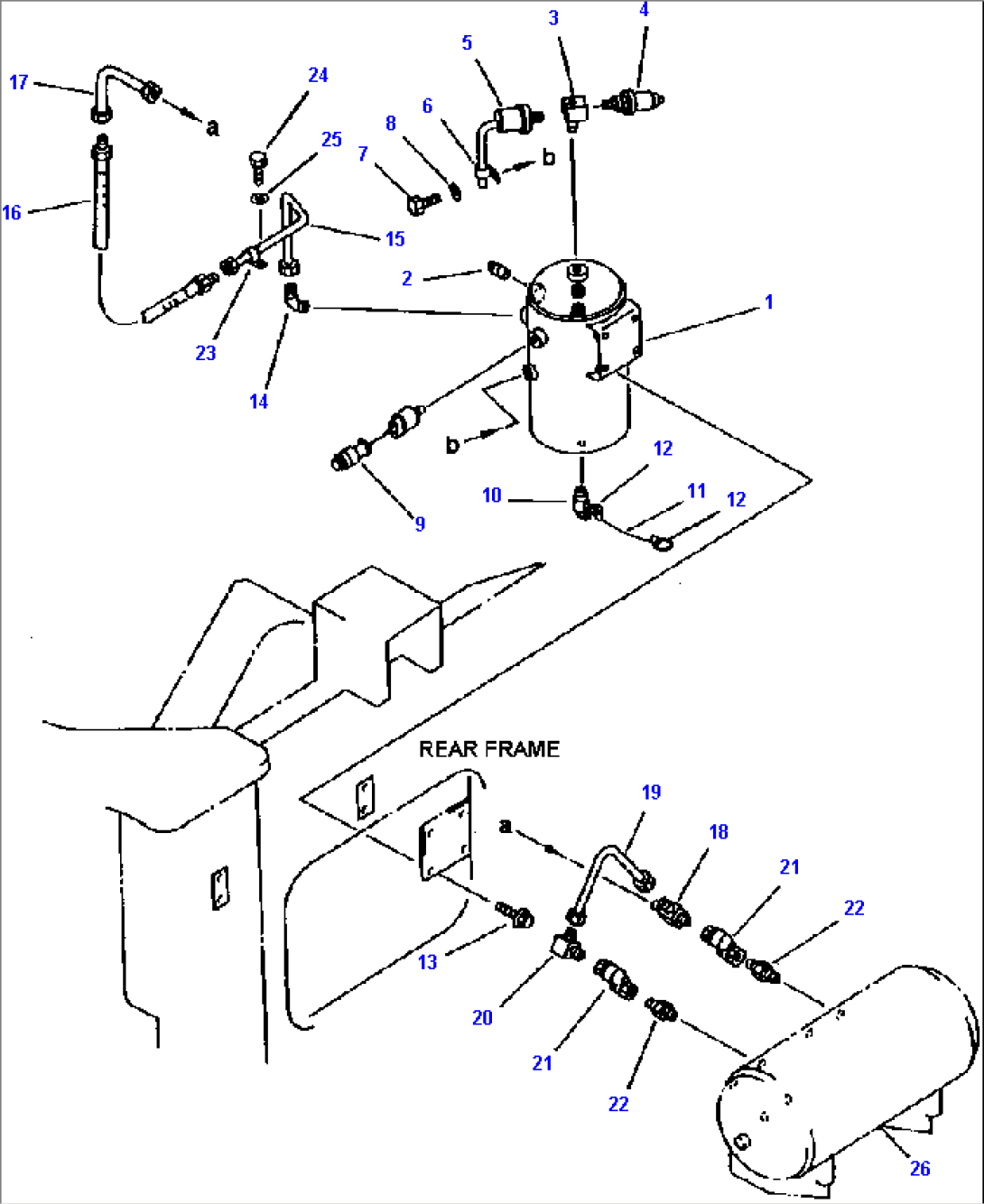 FIG NO. 3511 AIR PIPING WET TANK TO DRY TANK