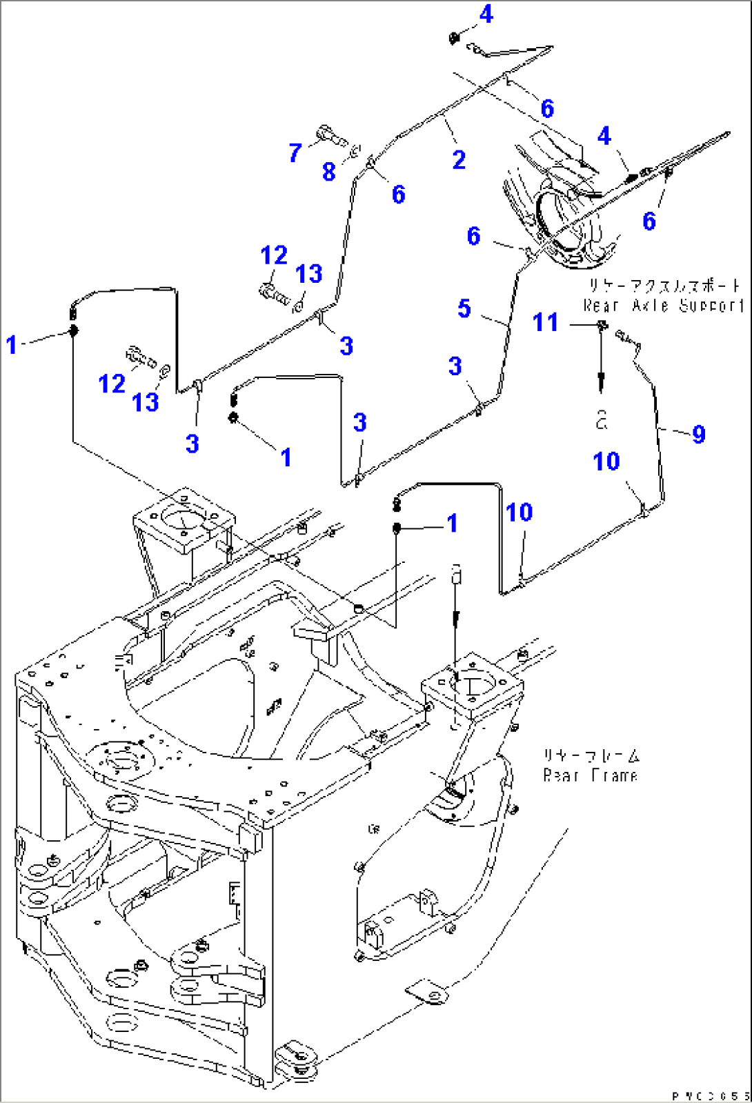 REMOTE GREASE (REAR AXLE SUPPORT)