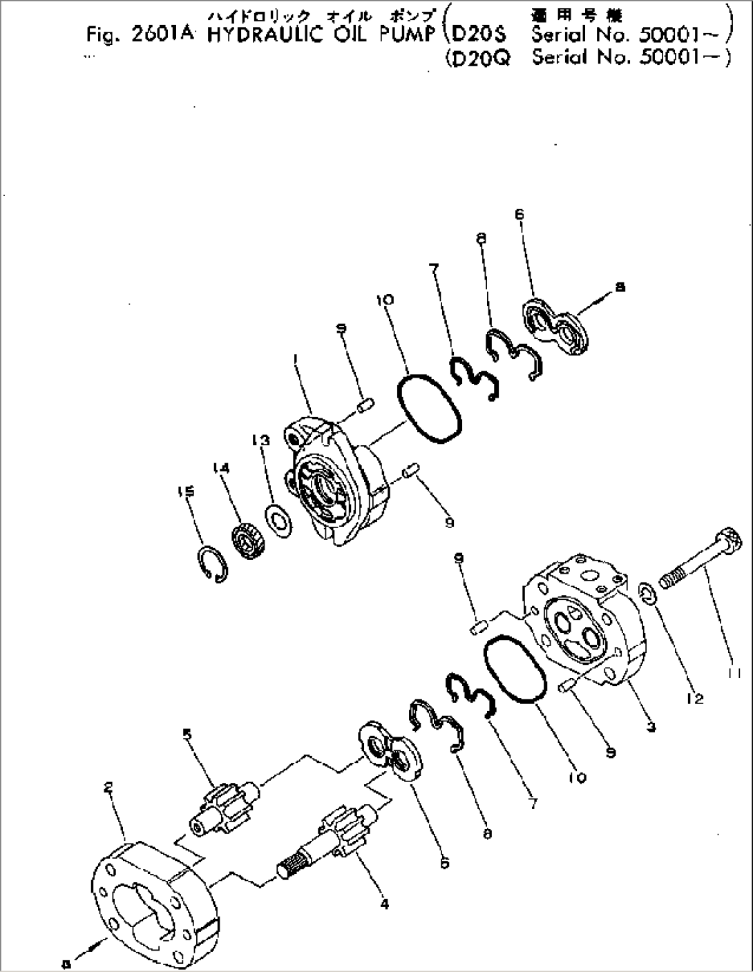 HYDRAULIC OIL PIPING(#50001-)