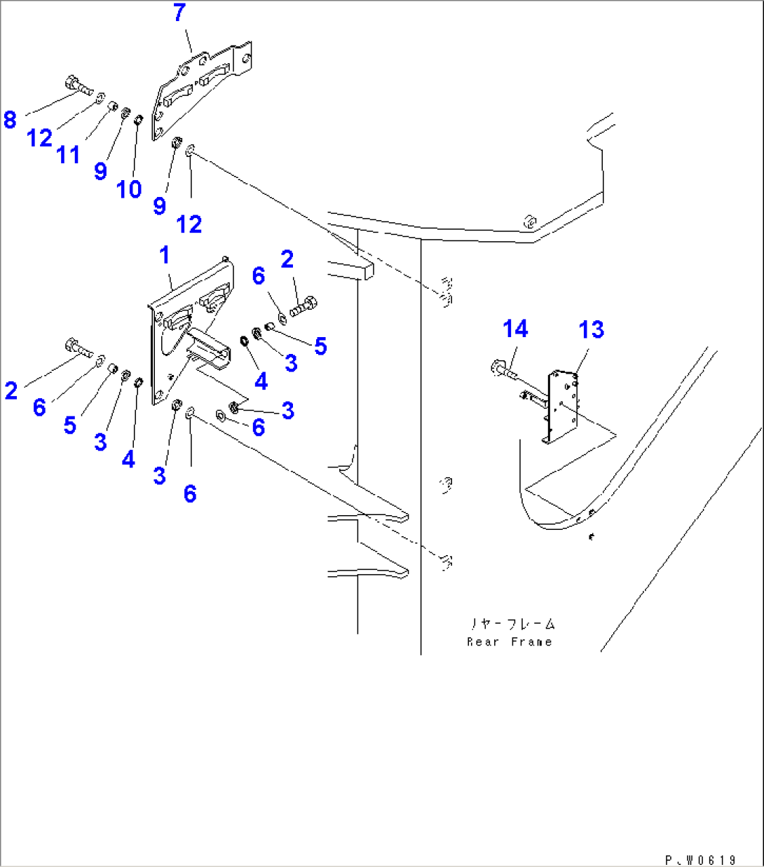 BRAKE CONTROL (ACCUMULATOR MOUNTING PARTS)