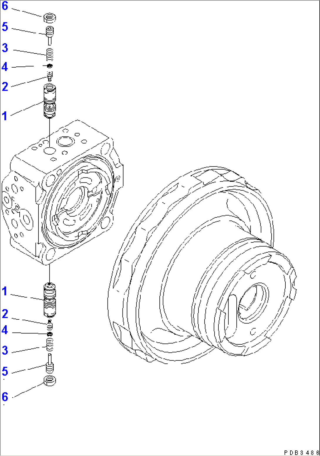 TRAVEL MOTOR (3/3)(#11089-)