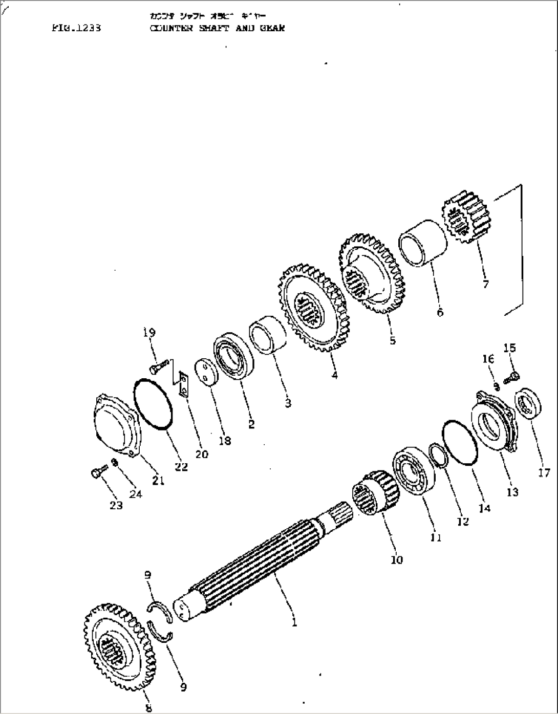 COUNTER SHAFT AND GEAR