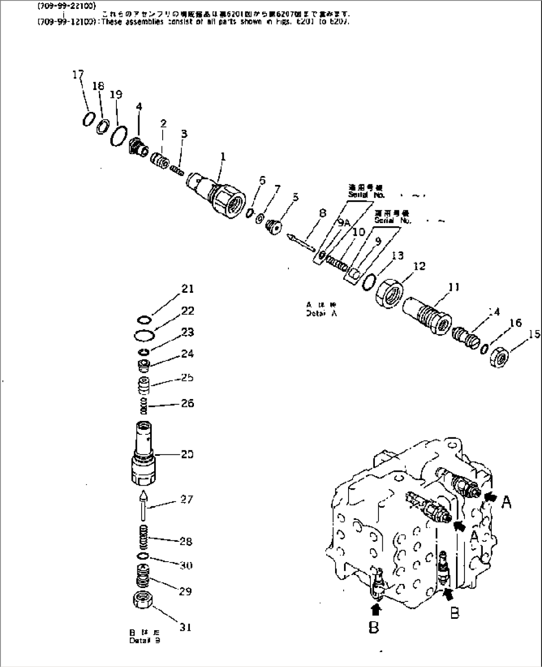 CONTROL VALVE (6/7) (FOR LOADER)