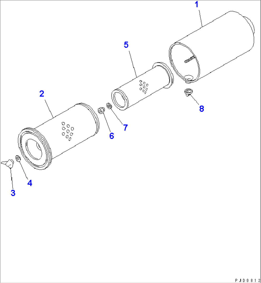 AIR CLEANER (FORWARDED INDIVIDUALLY PARTS)(#26200163-26204797)