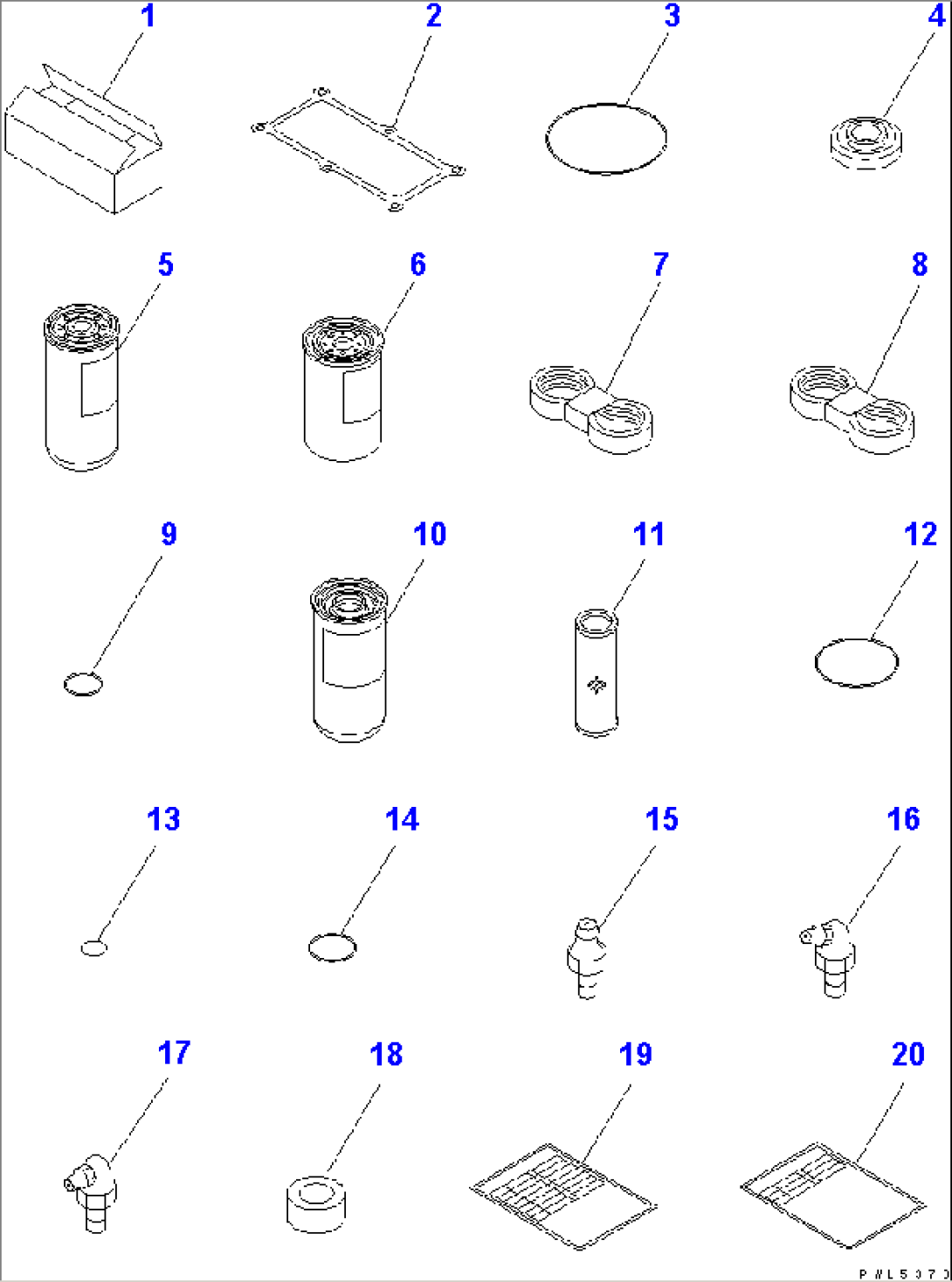 SPARE PARTS (FOR LONG DRAIN)(#34032-)