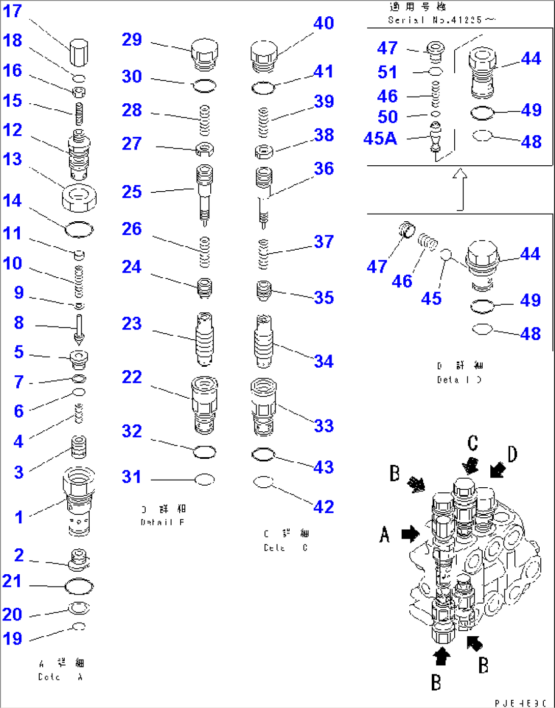 CONTROL VALVE (3-SPOOL) (2/2)