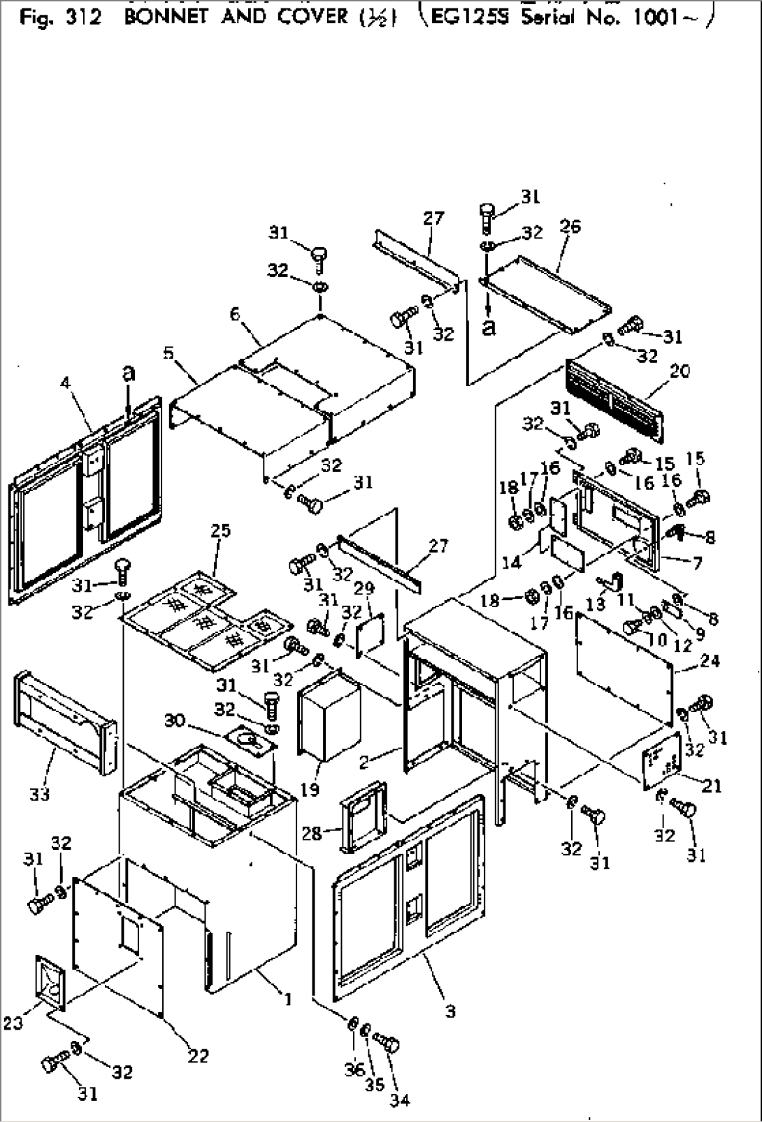 BONNET AND COVER (1/2)