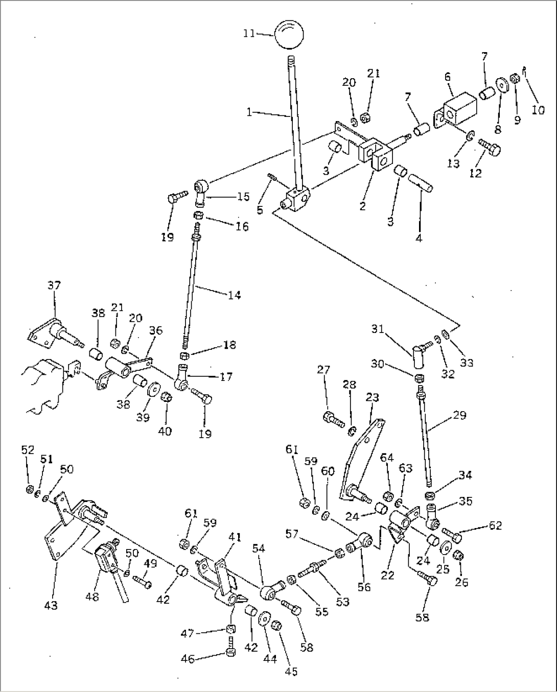 TRANSMISSION CONTROL LEVER