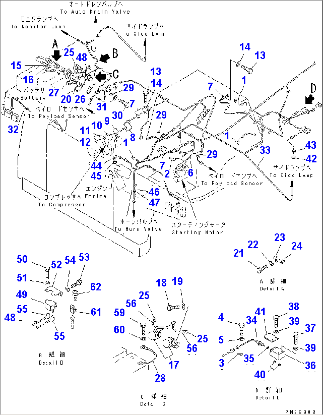 ELECTRICAL SYSTEM (FOR MONITOR PANEL) (3/5)(#1002-)