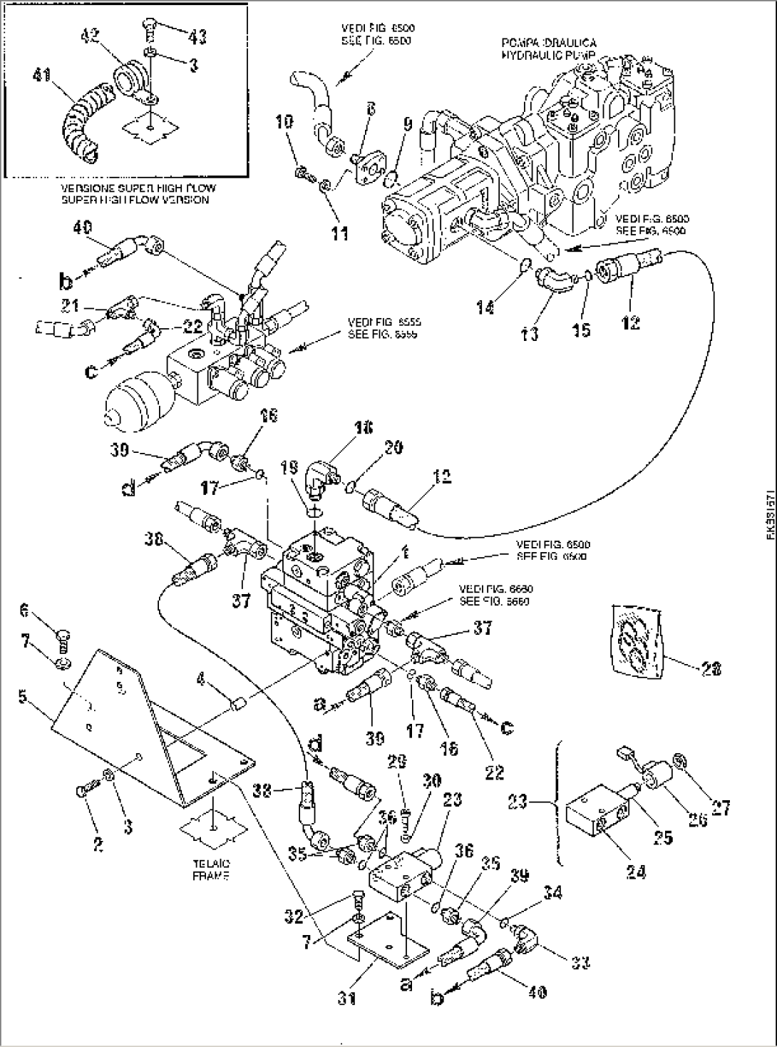 HYDRAULIC PIPING (SUCTION AND DELIVERY LINE) (HIGH-FLOW)