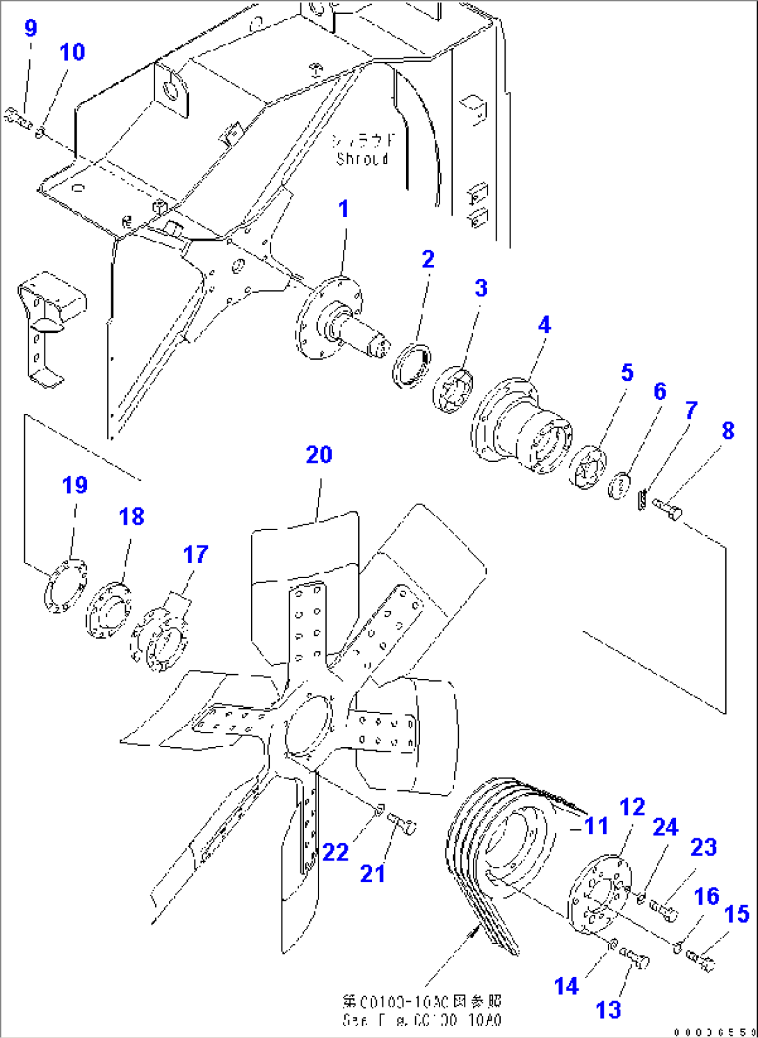 COOLING (RADIATOR FAN MOUNT) (FOR TURKEY)(#40078-)