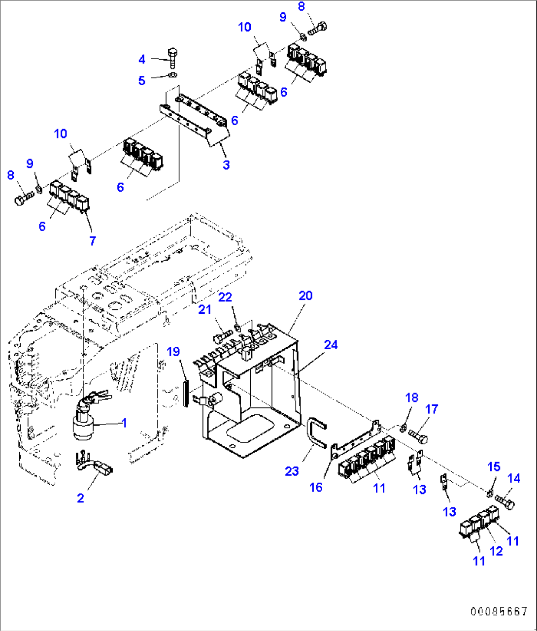 Console, Electric Parts (#70452-)