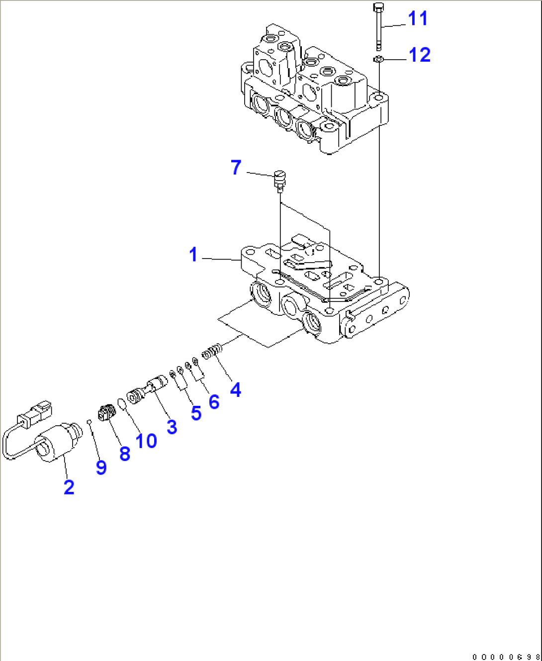 TRANSMISSION VALVE (LOWER VALVE AND MOUNTING)