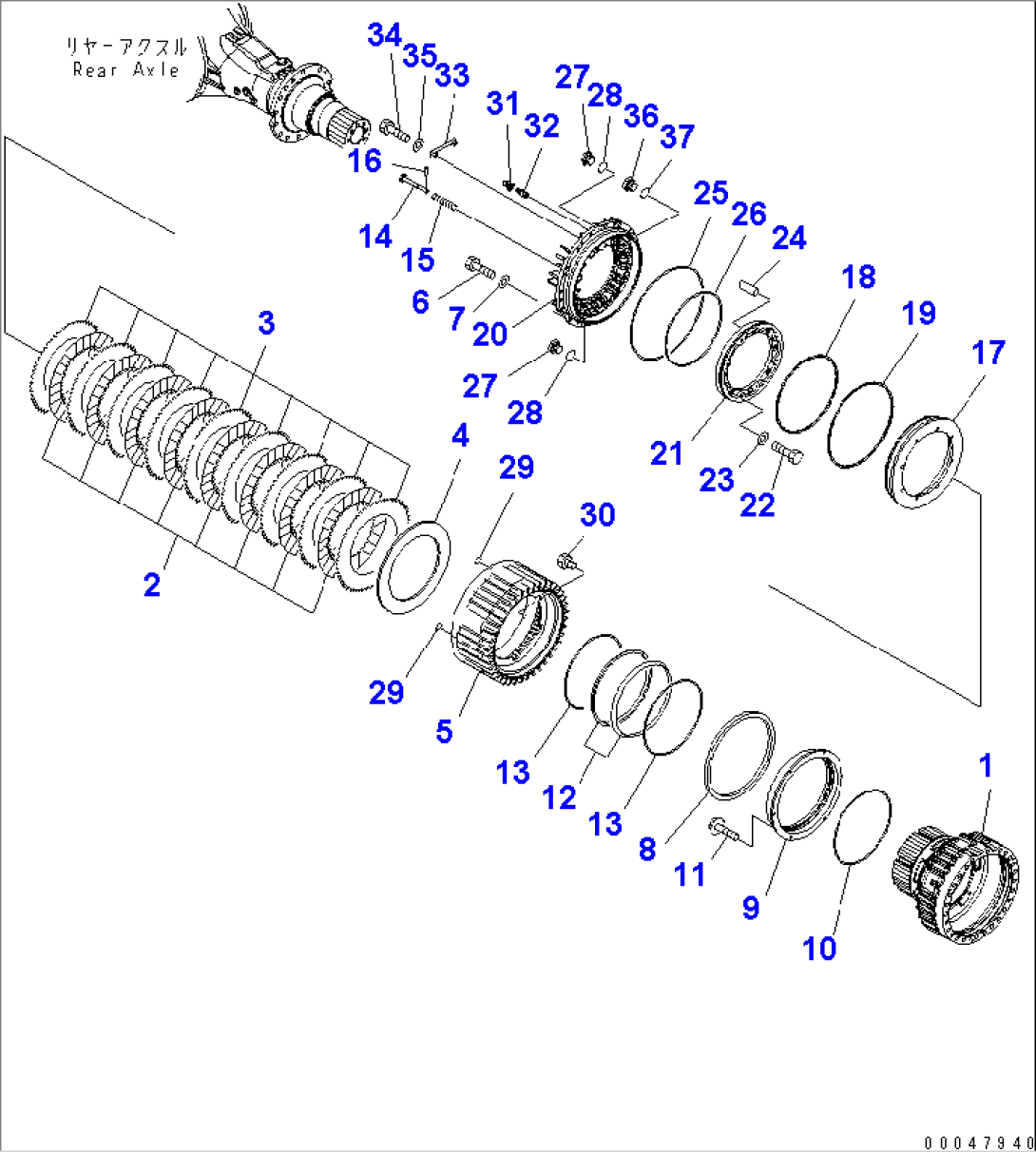 REAR AXLE (FINAL DRIVE ASS