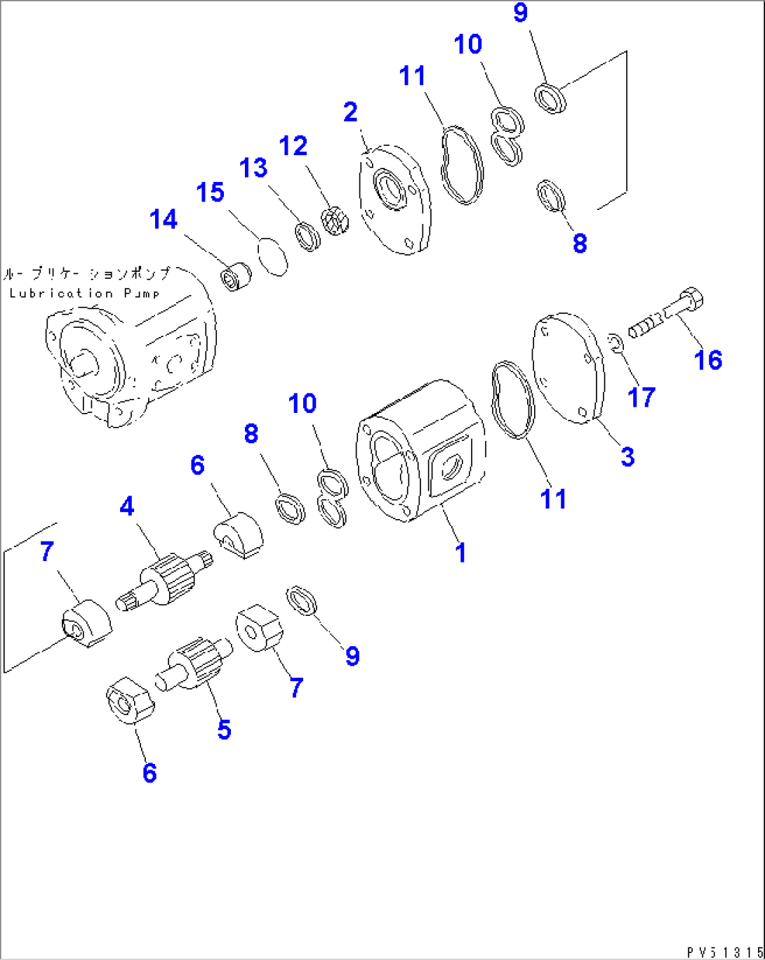 HYDRAULIC PUMP (2/2) (CHARGE PUMP)