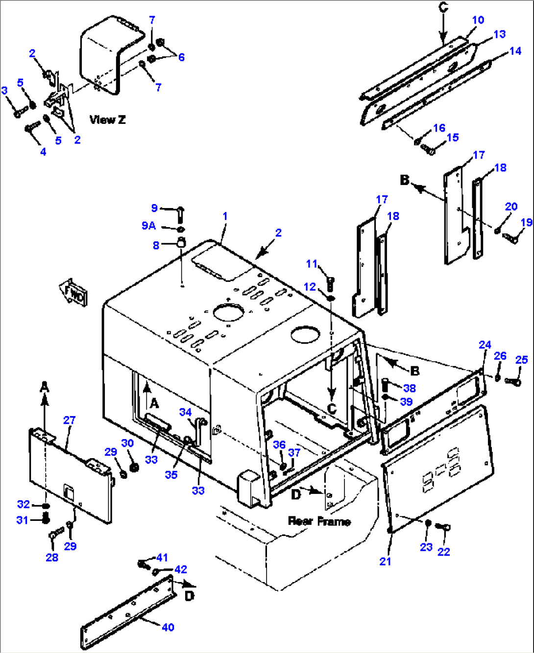 ENGINE HOOD AND SIDE COVER