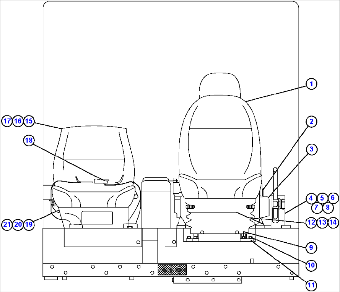 OPERATOR/PASSENGER SEAT INSTALLATION