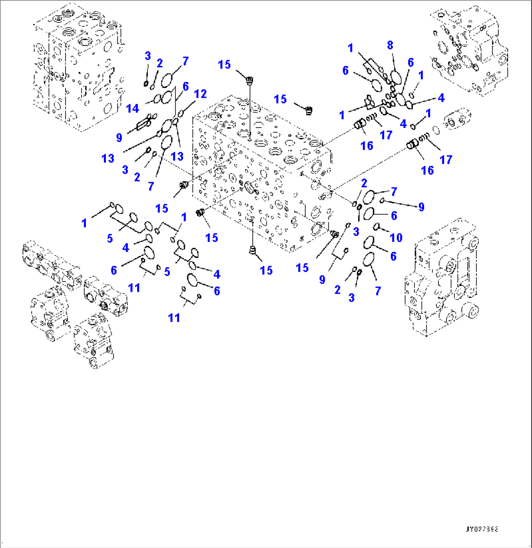 Control Valve, Inner Parts (3/24) (#1001-)