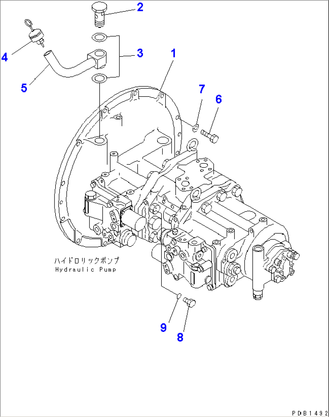 MAIN PUMP (CONNECTING PARTS)(#1201-)