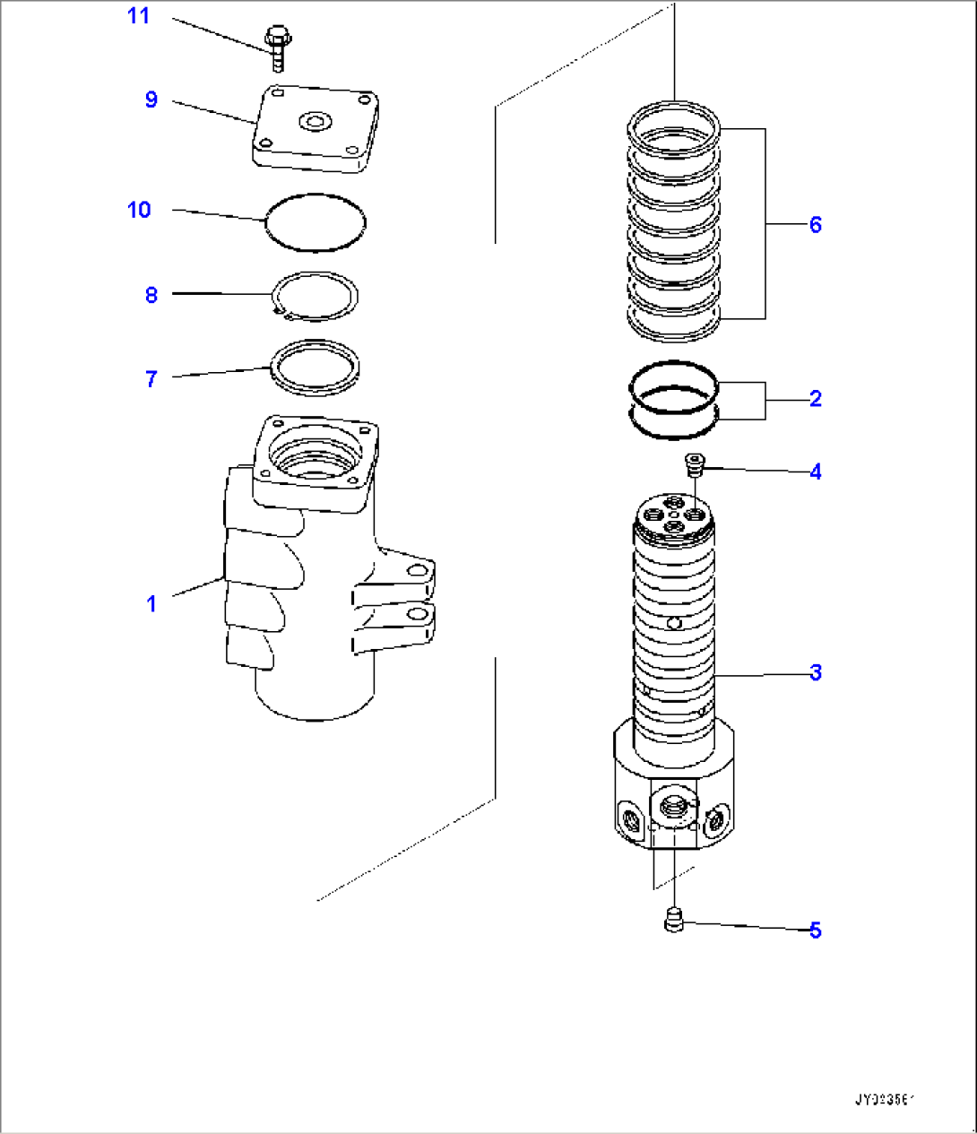 Swivel Joint, Inner Parts (#5001-)
