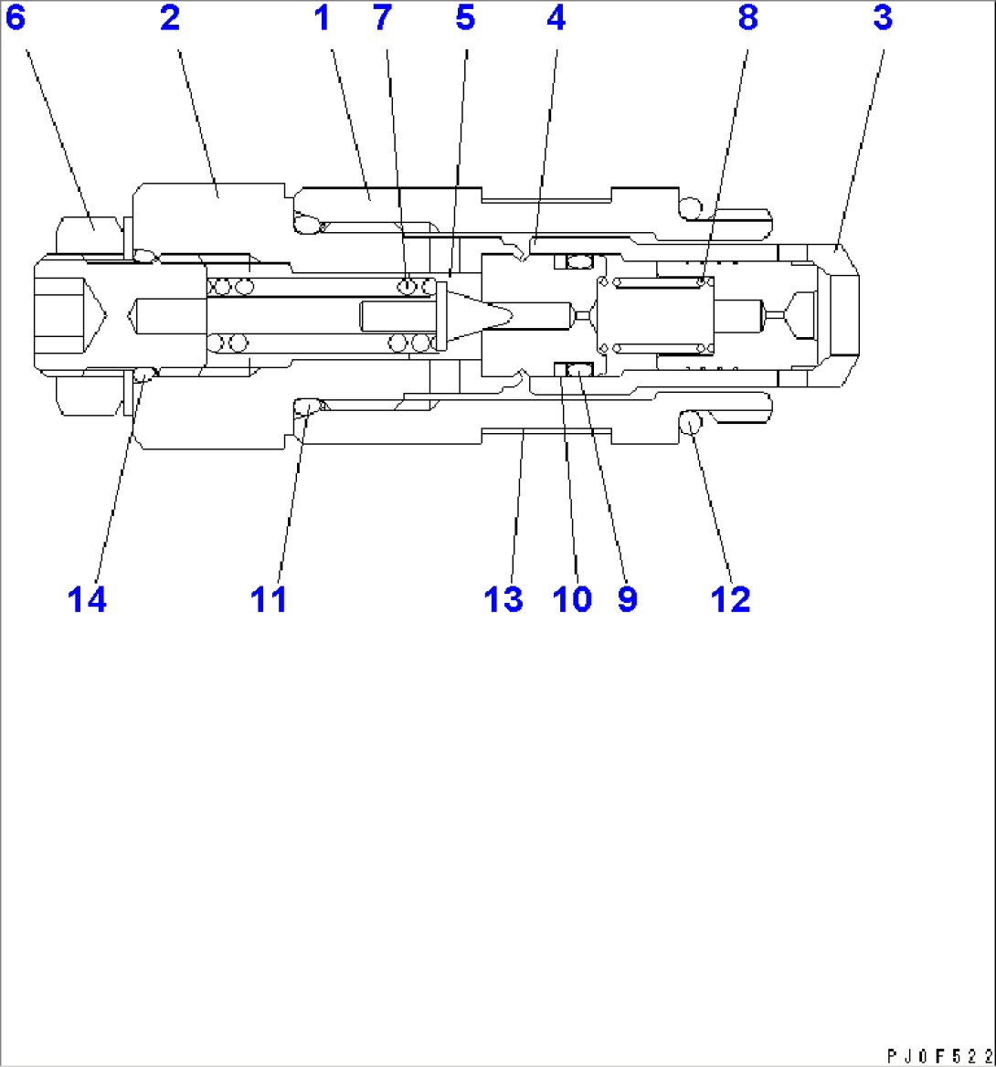 MAIN VALVE (8/10) (RELIEF VALVE)