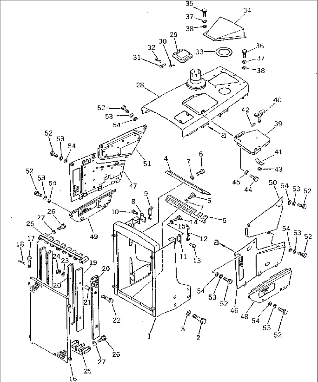 ENGINE HOOD AND GUARD (TBG SPEC.)(#15001-16500)