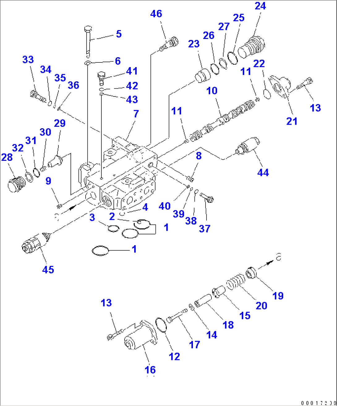 SERVICE VALVE (FOR RIPPER) (1/2)