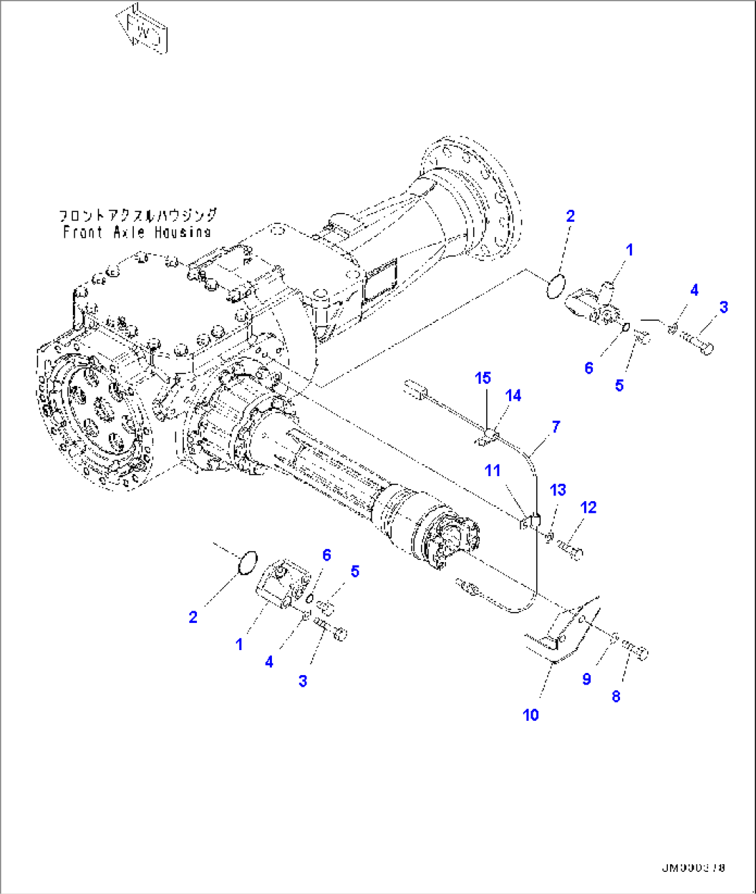 Front Axle, Differential, Cover (#80001-)