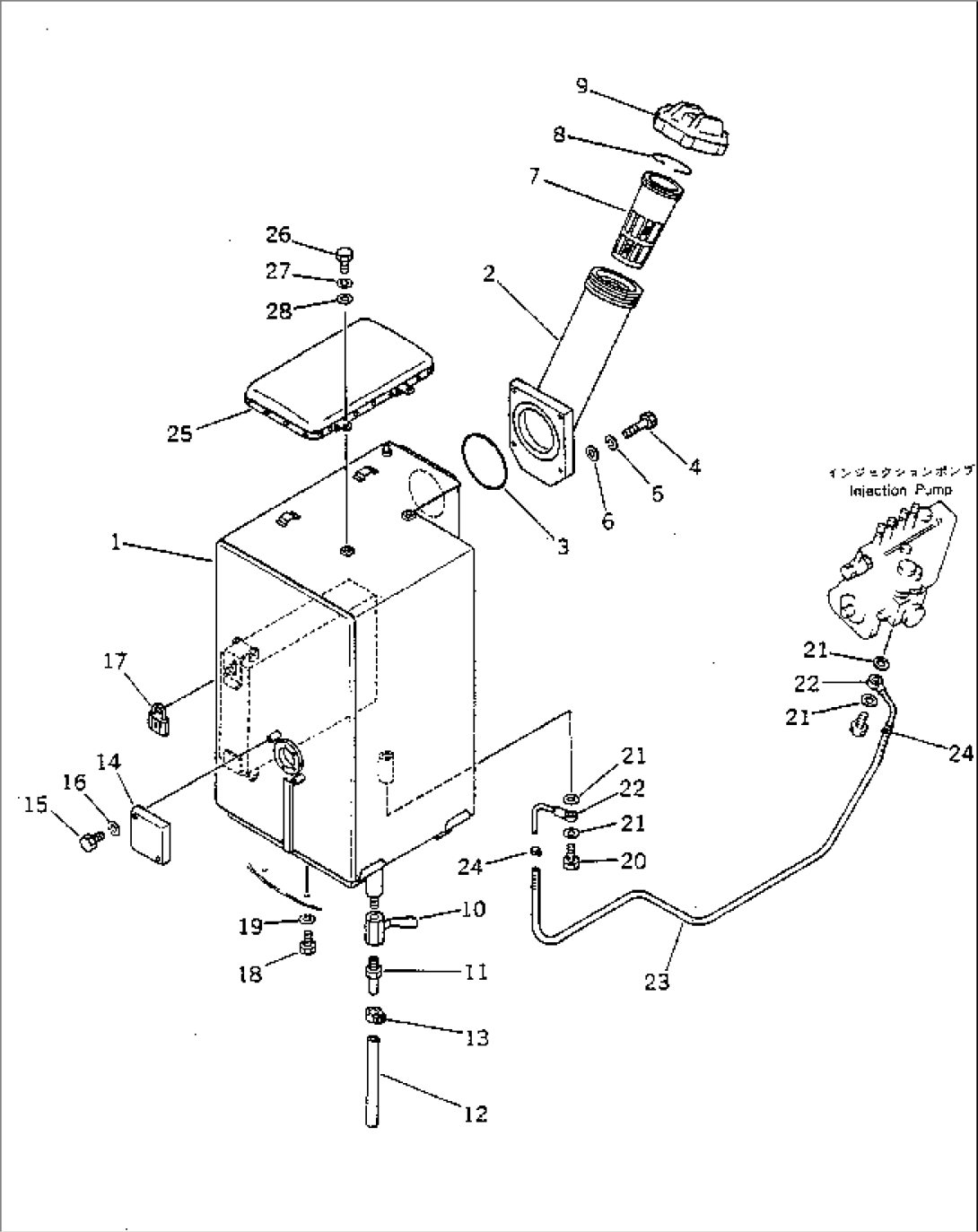 FUEL TANK (FOR ROPS CAB)