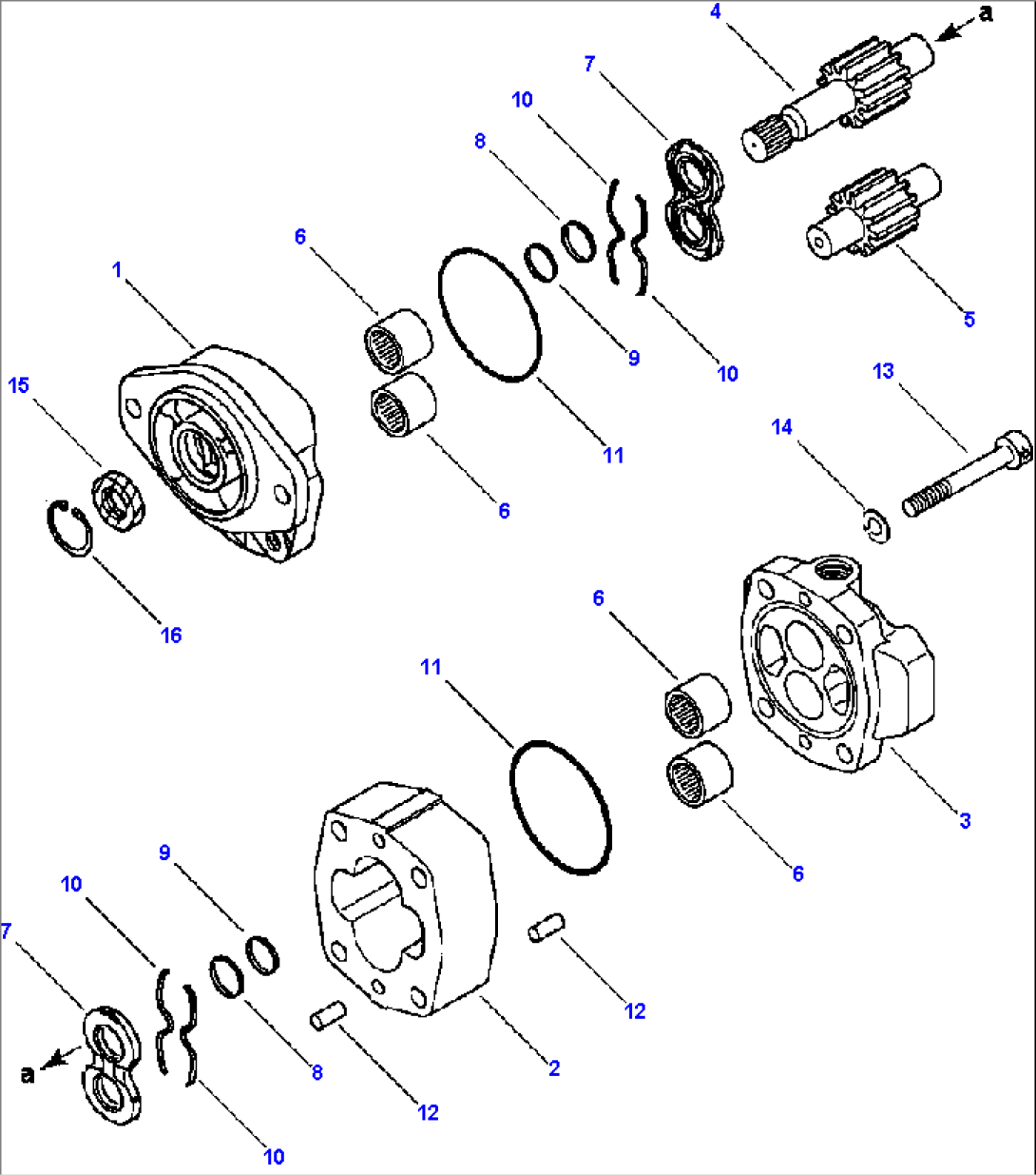 FIG. H4420-01A0 GROUND DRIVEN STEERING - PUMP ASSEMBLY
