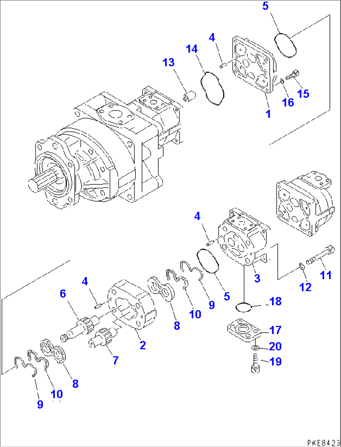 TORQUE CONVERTER AND P.P.C. PUMP (3/4)