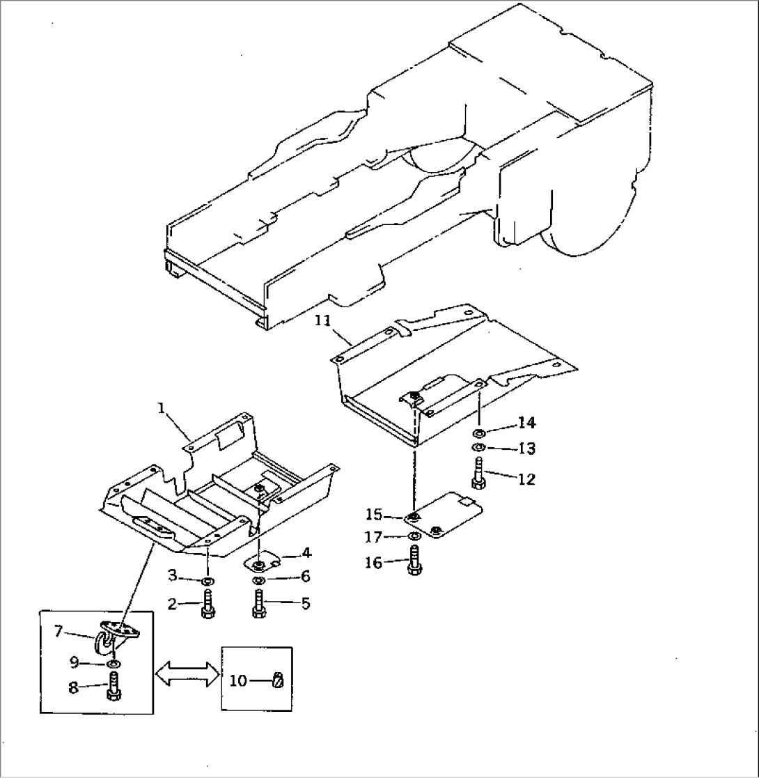 UNDER GUARD (WITH FRONT PULL HOOK)(#42001-42713)